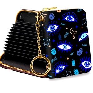 EVIL EYE AND HAMSA RFID BLOCKING WALLET